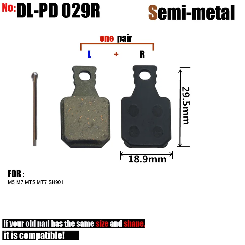 DELT 4/10 Pair Bicycle Disc Brake Pads,For MAGURA ,M5,M7,MT5,MT7,SH901,Semi-Metallic,MTB,Mountain,BIKE,Cycling,Part