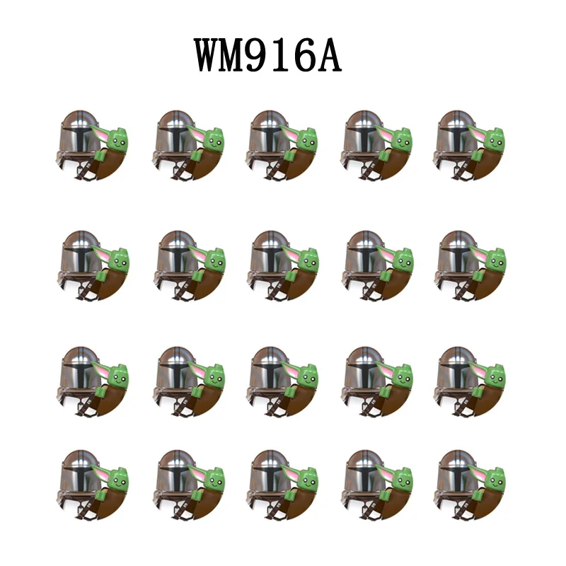 

20pcs/set Building Blocks Baby Yoda Brick Figure Figurines The Mandalorian WM916A WM899A XP300 KM66020 mini Assembly Toys XP301