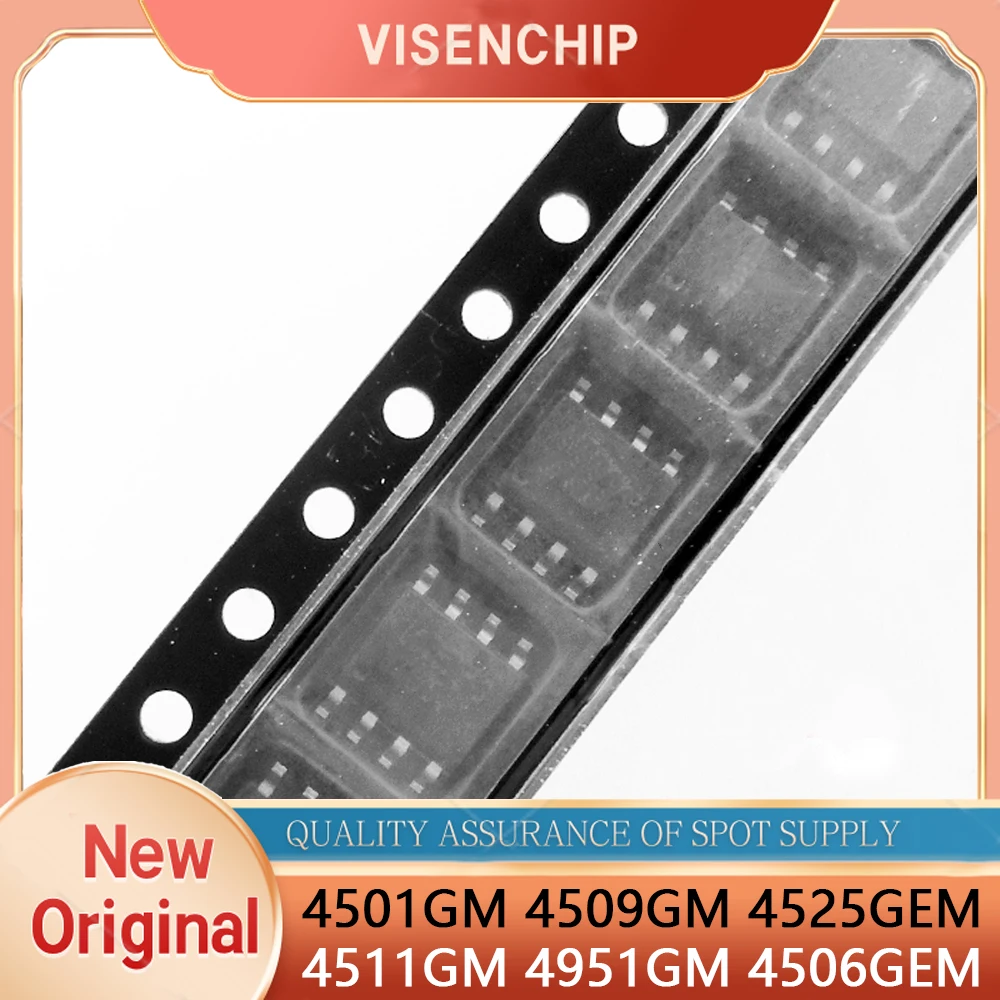 10pieces New AP4525GEM 4525GEM AP4501GM 4501GM AP4509GM 4509GM AP4511GM 4511GM AP4506GEM 4506GEM AP4951GM 4951GM SOP-8
