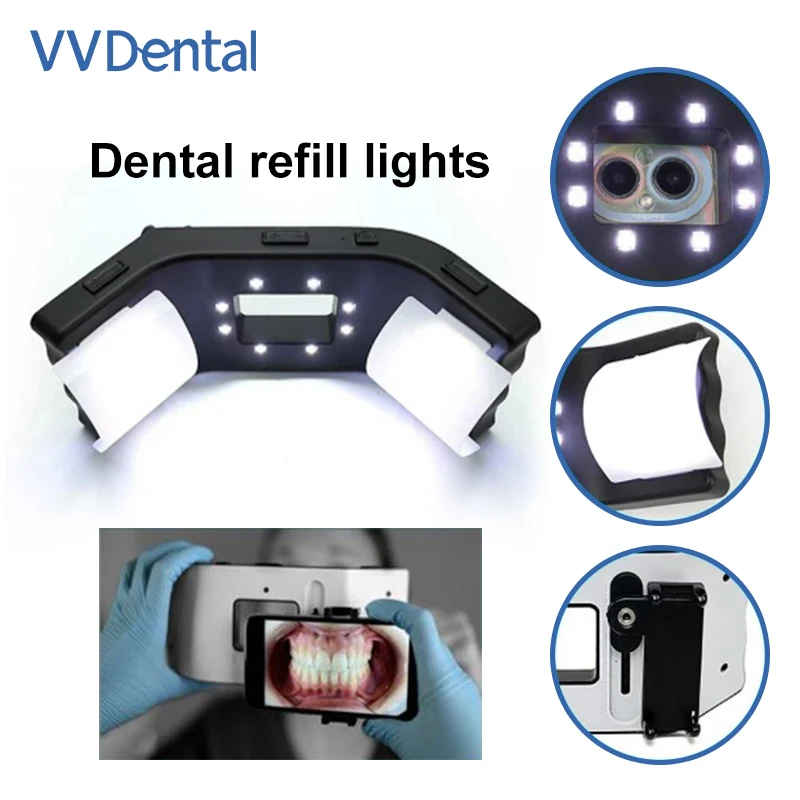 VVDental Photography Oral Filling Lamp LED Flashlight Orthodontics Treatment Environment Photo Video 20LED Intraoral Light Lamp
