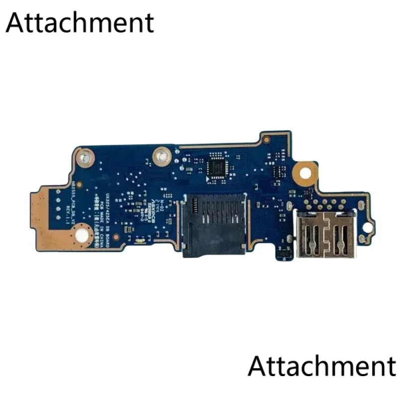 For Asus Zenbook 13 14 ux425 U x425ea ux325ea USB card reader IO board NB 2555_pcb_db_v2 rev1.1