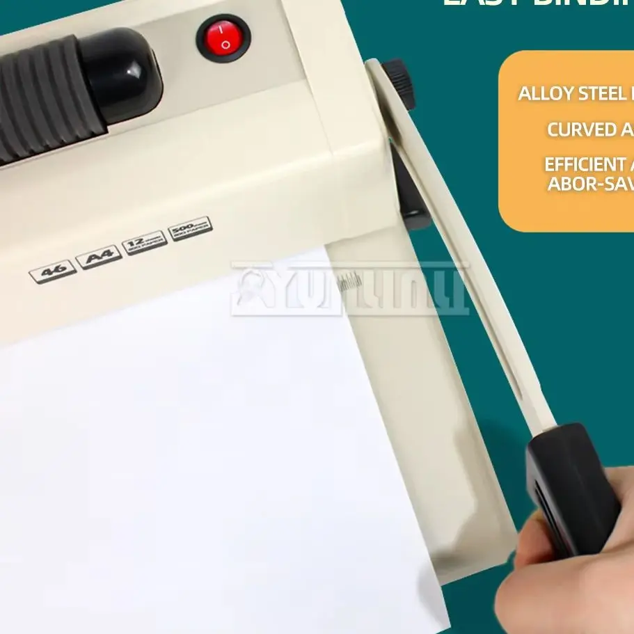  Electric S-ring Punching and Binding Machine; File Plastic paperboard Binder;GOOD S12 Paper Punching Machine