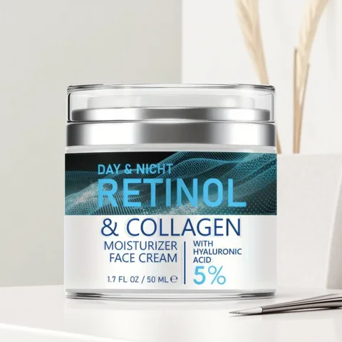ENVISHA Retinol Collagen Cream Face Skin Care Anti-aging Wrinkle Deep Hydration Moisturizing Skin Health Whitening Exfoliation