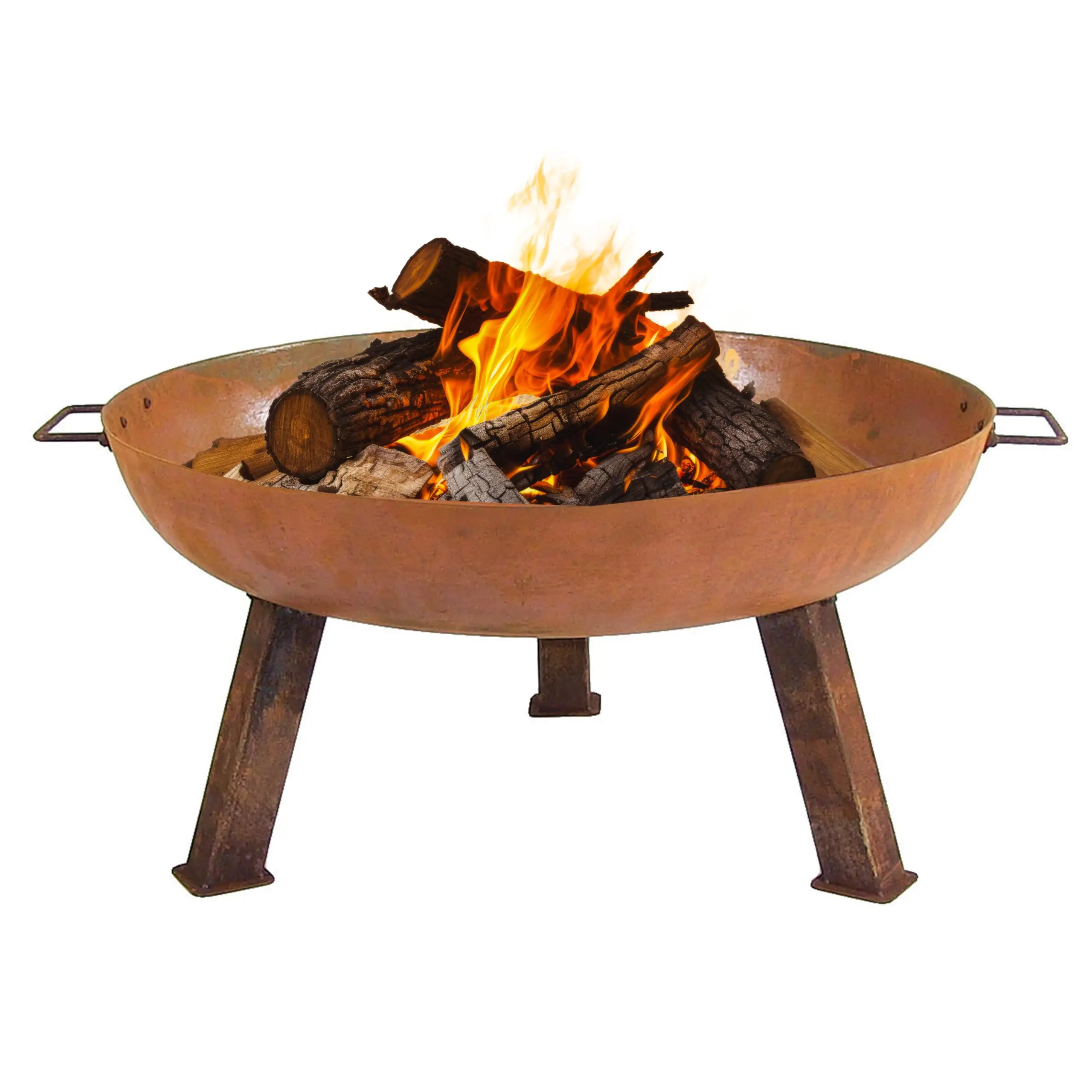 Sunnydaze Cast Iron Heavy Duty Large Fire Pit for Outside Wood Burning, 30
