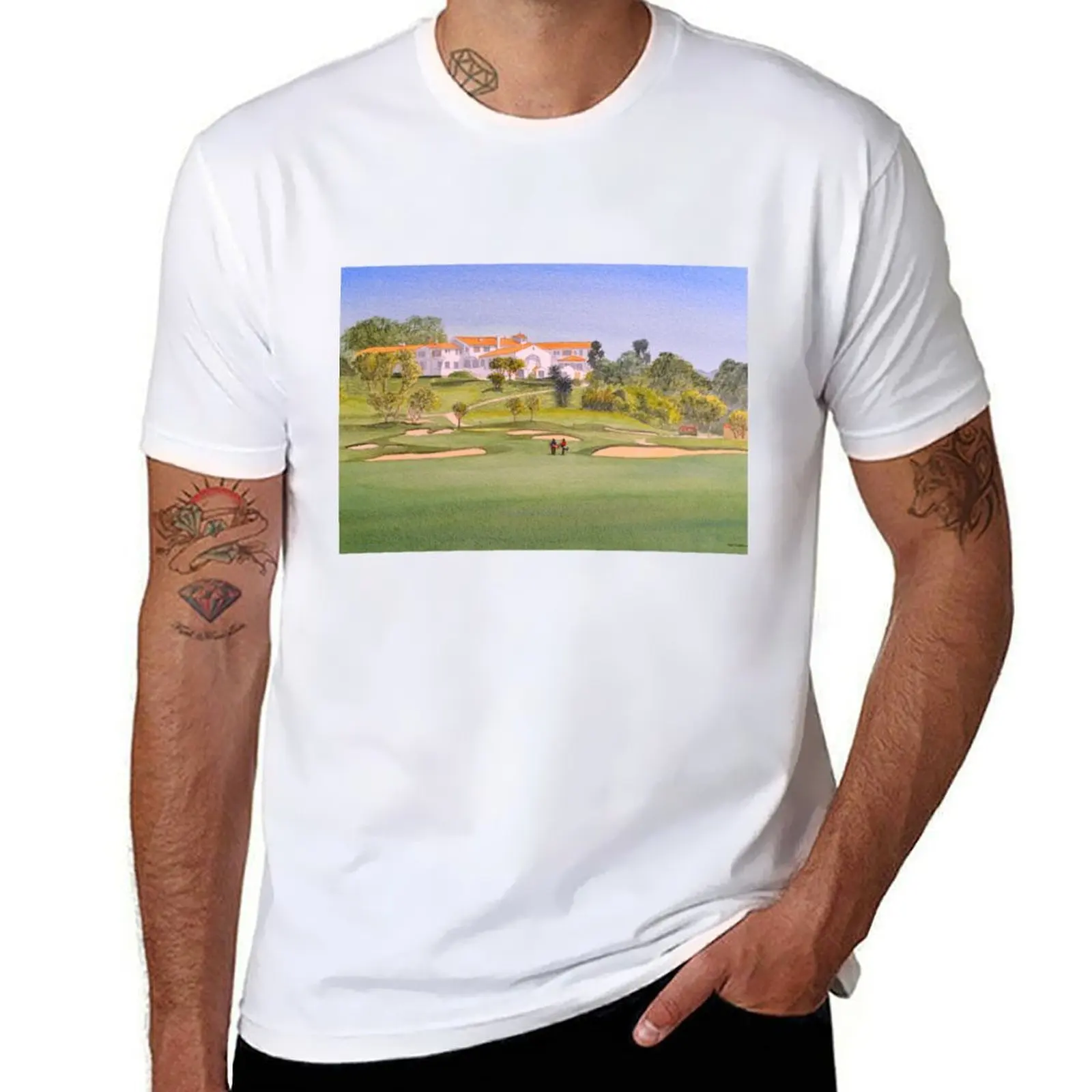

men t Hole Riviera 18 Palisades shirt t cotton cotton shirts t Course Pacific shirt 100% designer T-Shirt Golf man