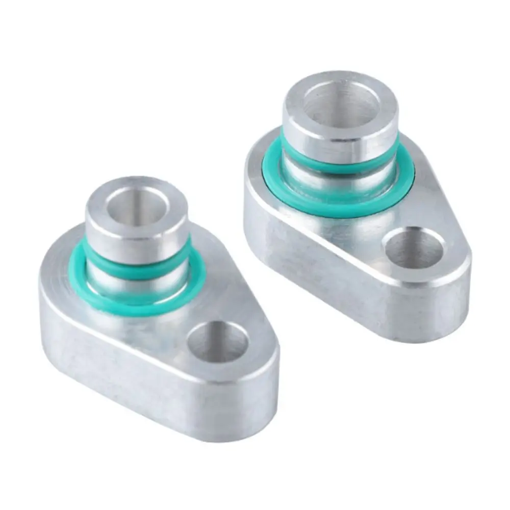 1 Pair Silver Rear A/C Block Off Kit Aluminium Alloy Elimination Auxiliary Kit Rear Air Block Off Kit