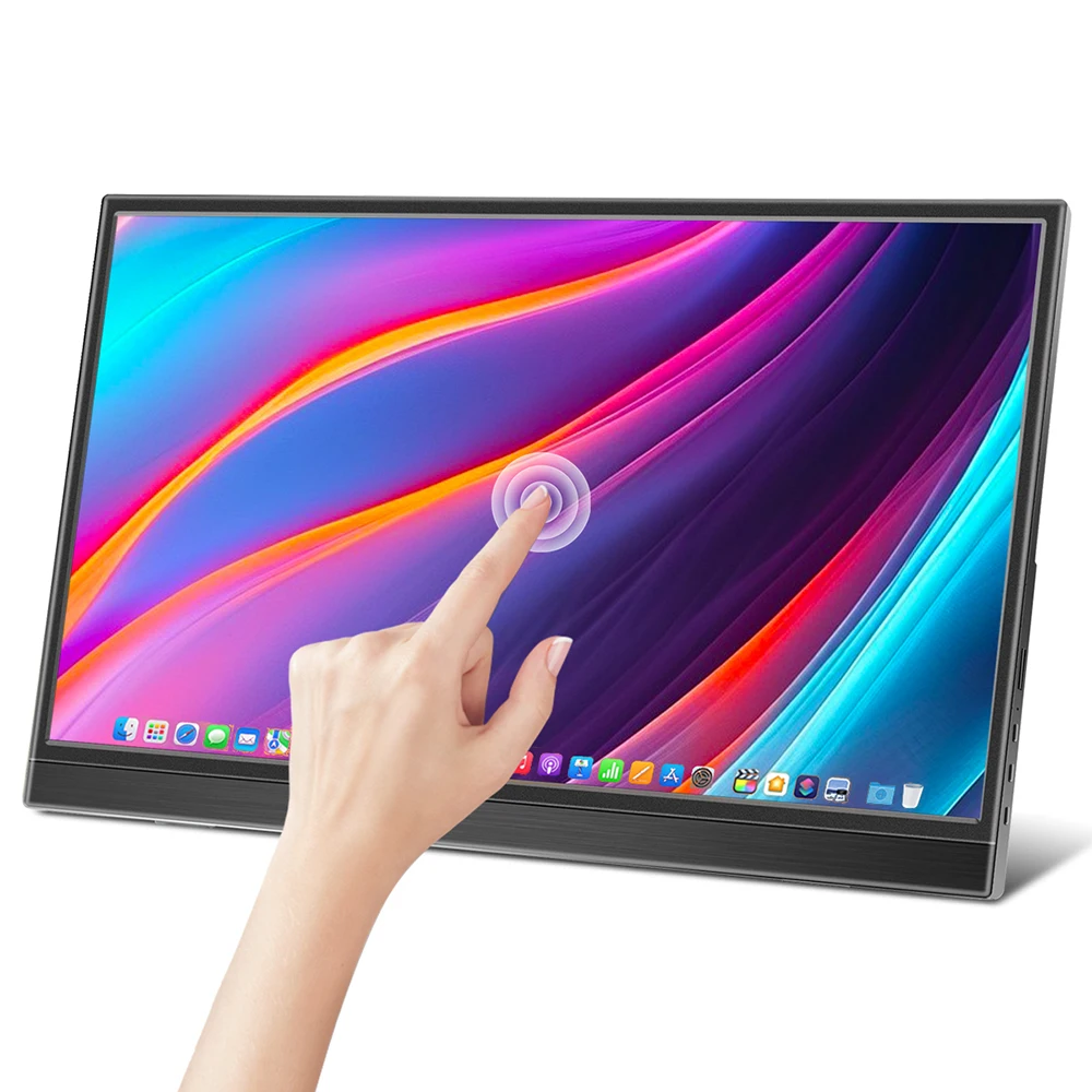 

Portable Monitor Touchscreen 16/15.6/14 inch Monitors for Laptop Switch Xbox Phone ps4 PC USB C HDMI-Compatible Computer Display