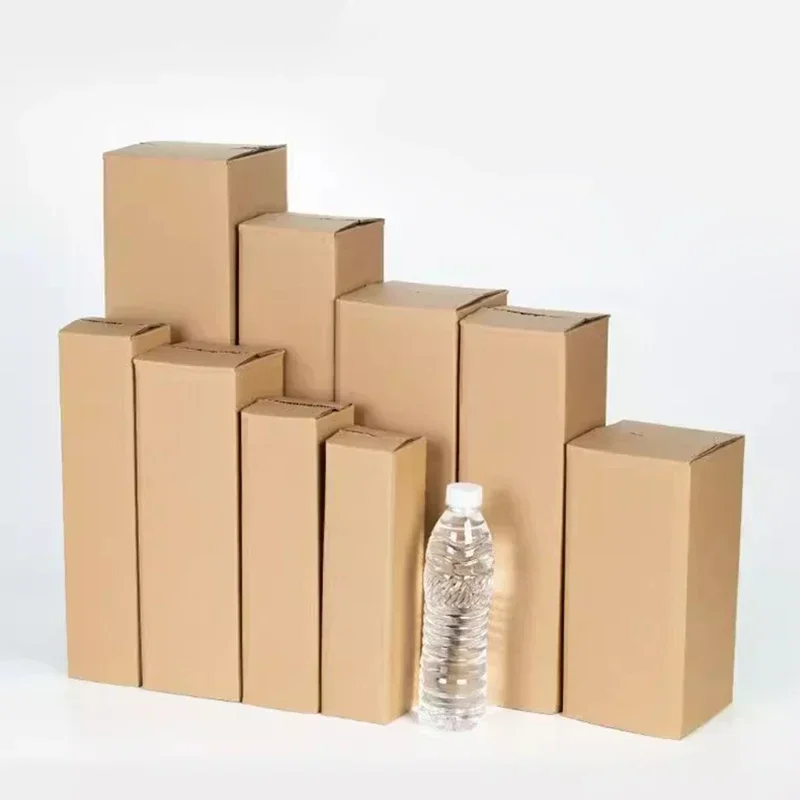 Long Corrugated Cardboard Box Rectangular Red Wine Umbrella Pack Carton 3-layer Thickened Wear-resistant Express Packaging Boxes