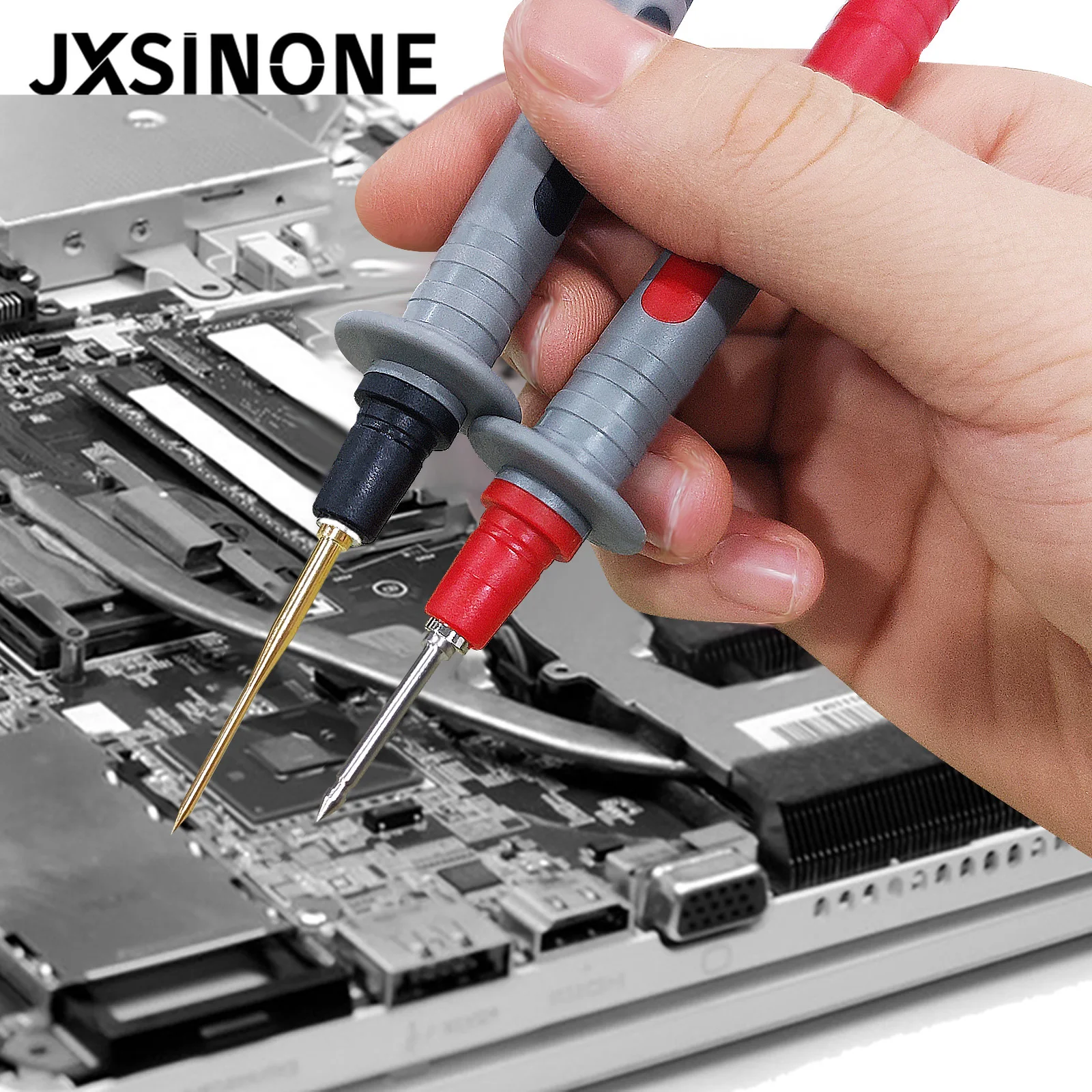 JXSINONE P1033B автомобильный мультиметр, комплект тестовых проводов со зондами для проколов проводов, 4 мм штекер типа «банан», тестовые провода, тестовые щупы
