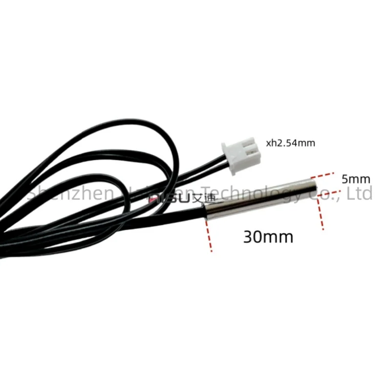 เทอร์มิสเตอร์ NTC 1% 10K เซ็นเซอร์อุณหภูมิ B มูลค่า 3950 เครื่องทําความเย็นเครื่องปรับอากาศตู้เย็น Probe ความยาว 1 เมตร