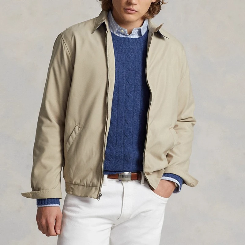 Veste décontractée Simple de couleur unie pour hommes, polyvalente, manches longues, col, poche, 3 c