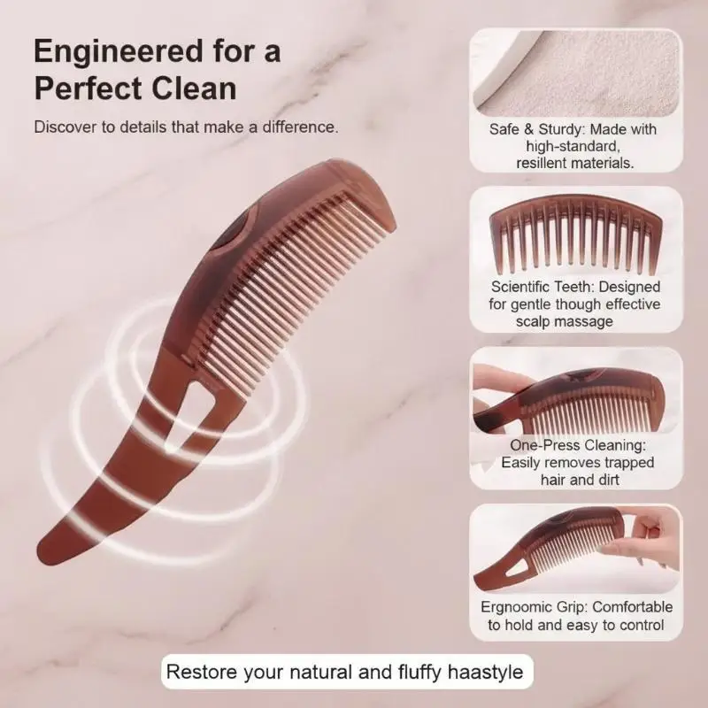 Scalp Massager Comb Anti-Dandruff Oil Control Soft Silicone Bristle Hair Scrub Brush for Home Shower Hair Care Use