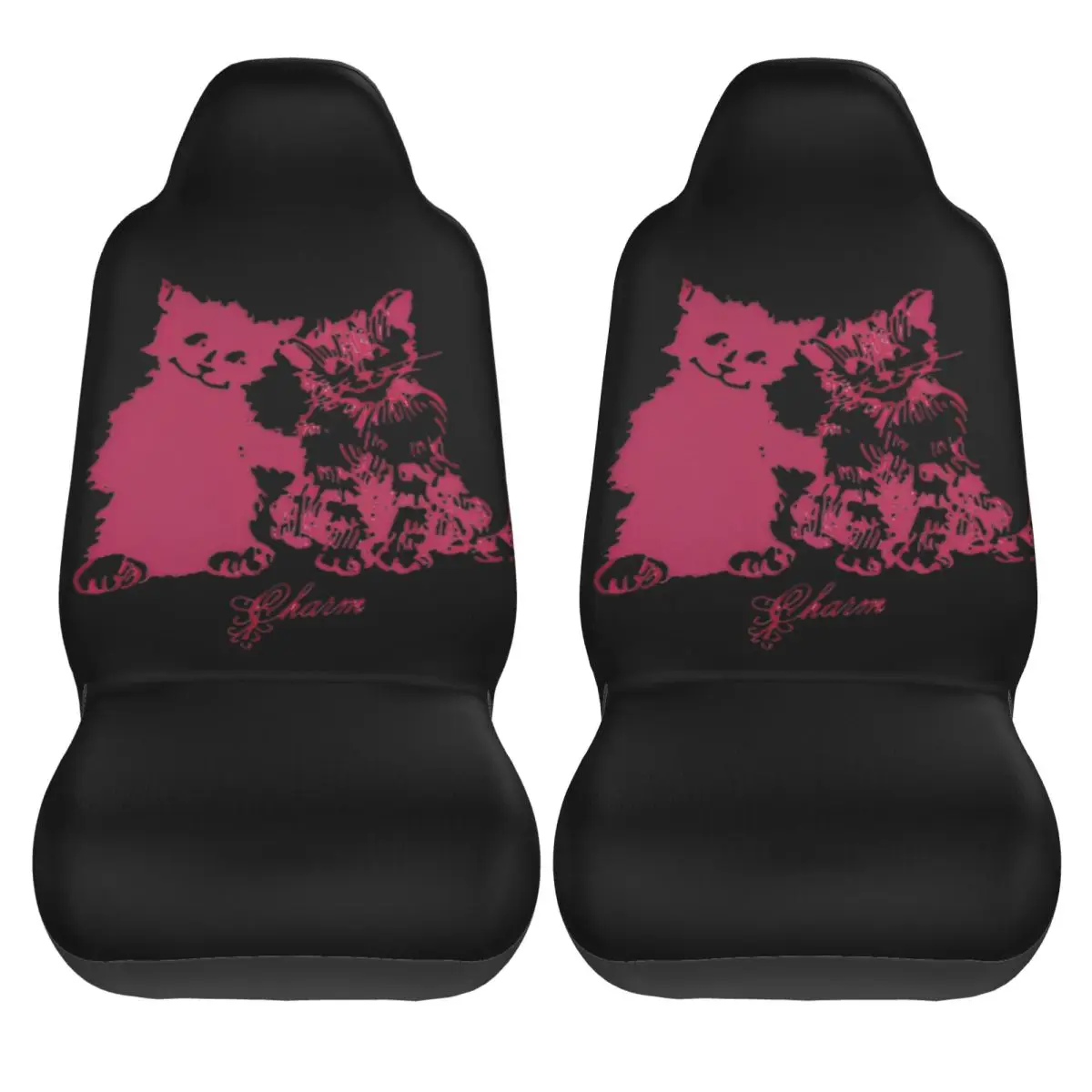 Clairo Cat Best Friends Universal Car Seat Cover Waterproof Suitable For All Kinds Models Car Seat Covers Polyester Fishing