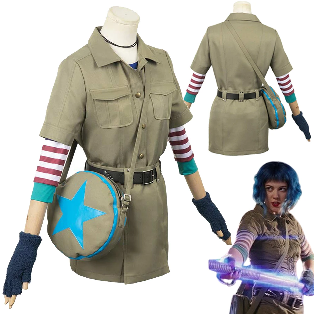 

Ramona Flowers Cosplay Fantasy Outfits Cartoon Scott Cosplay Takes Off Disguise Costume Bag Gloves Women Halloween Roleplay Suit