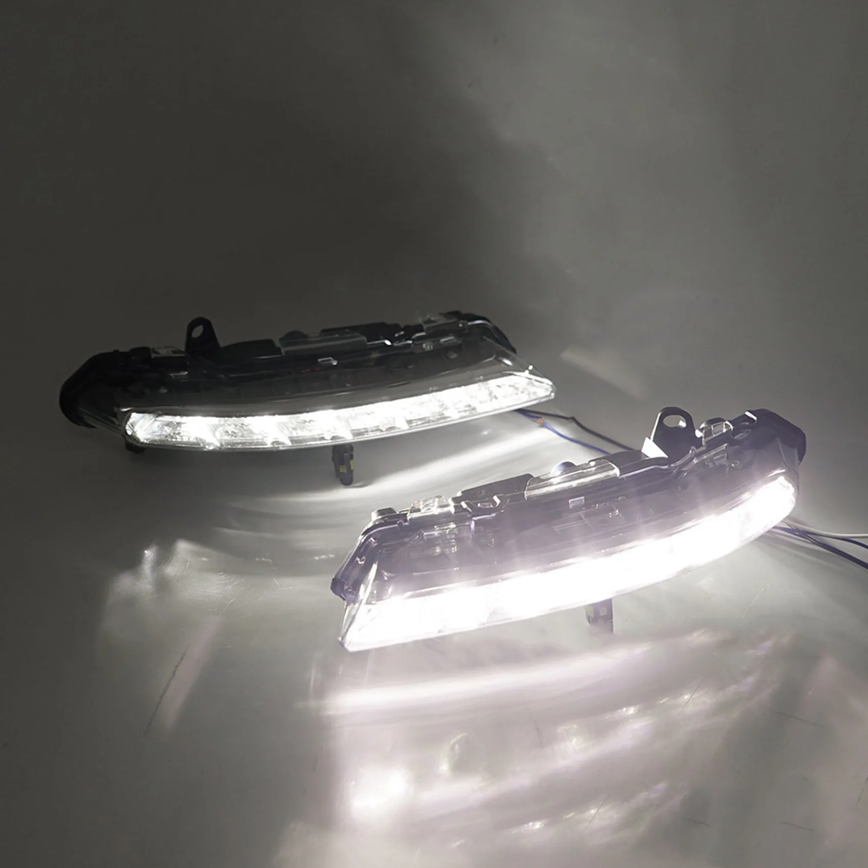 

Car Front Left+Right Fog Lamp for Benz Mercedes S-Class W221 Bumper Fog Light LED DRL Daytime Running