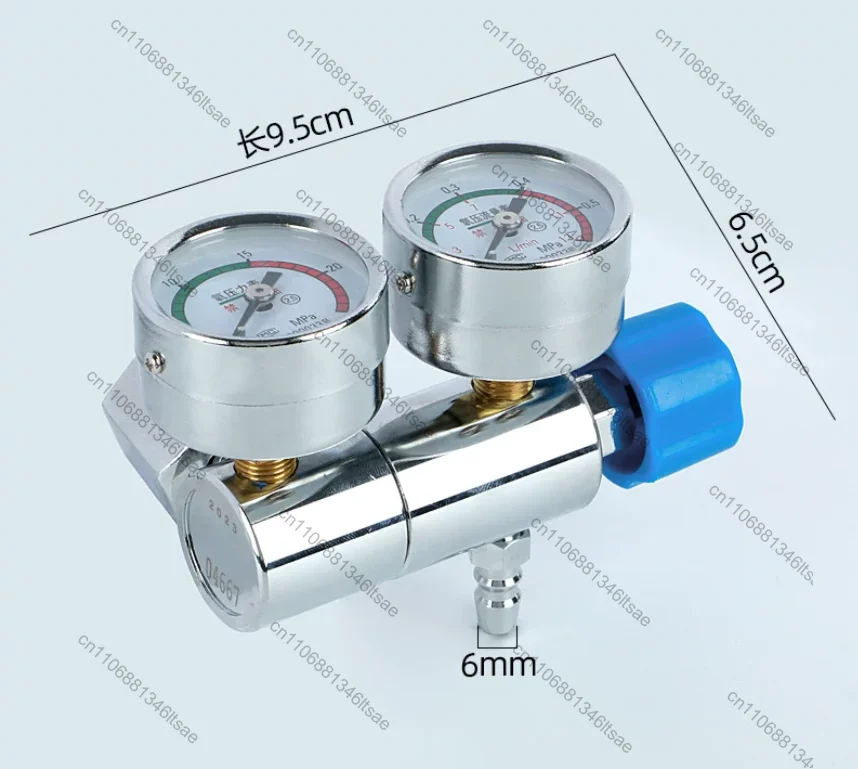Accessories 1pcs double gauge pressure valve qf-2 interface valve pressure gauge