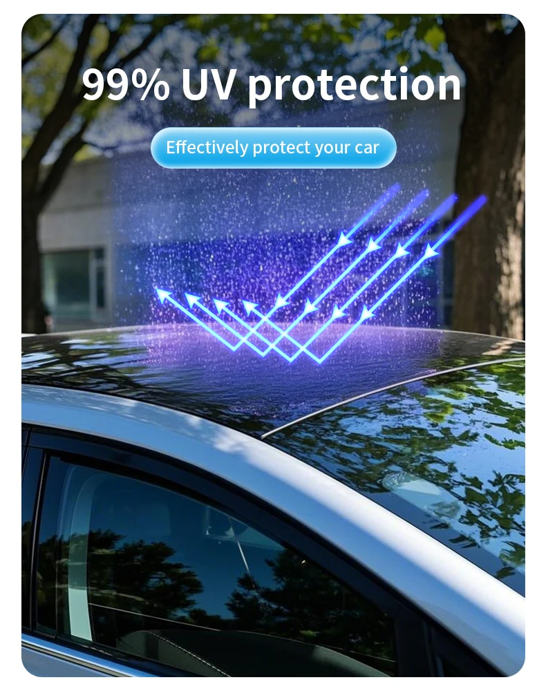 Heenvn Für Tesla Model 3 Y Model 3 Highland Model Y Juniper 2025 2026 Eiskleid-Schnallen-Sonnenschutz Sonnenblende Auto Vorne Hinten Sonnendach – Detail 27