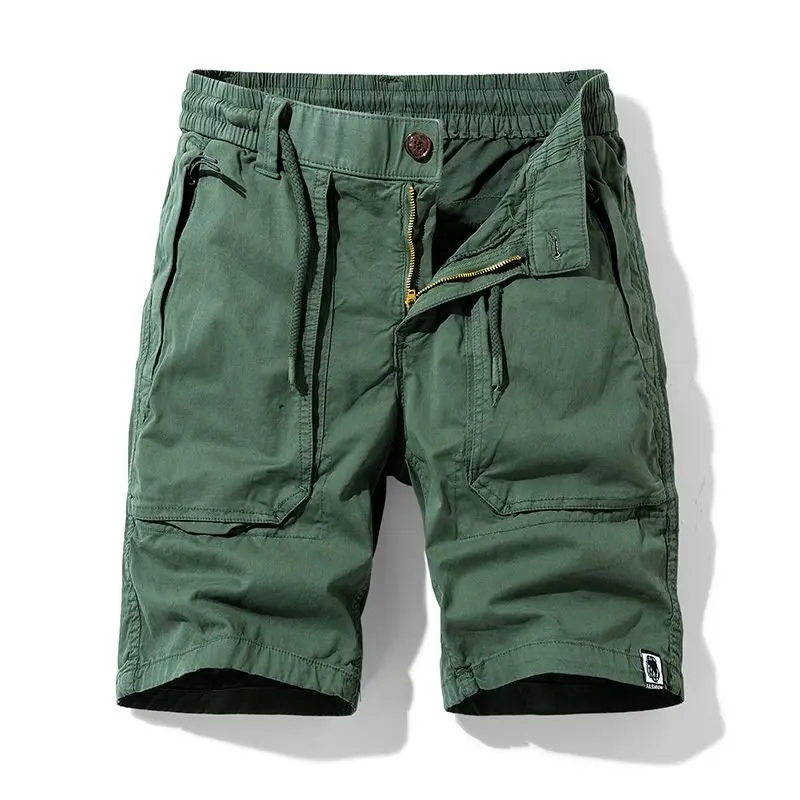 New Fashion Men Summer Multi Pockets Cargo Shorts Jogger Loose Casual Tooling Shorts Pants High Quality Male Cotton Shorts  38