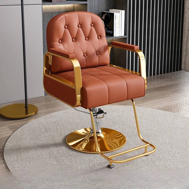 Hairdressing Spa Barber Chairs Swivel Ergonomic Beauty Professional Barber Chairs Barbershop Luxury Silla Salon Furniture MR50BC