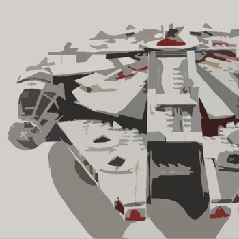 스타 워즈 밀레니엄 팔콘 DIY 빌딩 세트 블록 우주선 플라스틱 장난감, 남아용, 성인, 어린이 크리스마스 선물, 우주선 하이테크 