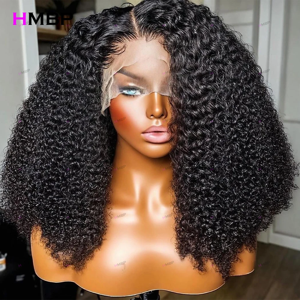 

400 High Density Wig Human Hair Ready To Wear High Density Kinky Curly Wigs 360/13x6 HD Transparent Lace Fronta Pre Plucked Wigs