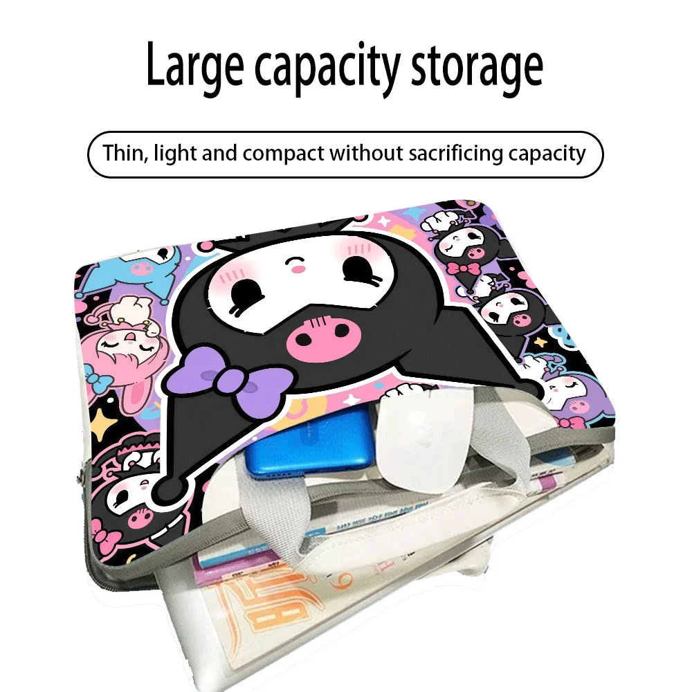 

Anime Hello Kitty Kuromi Portable Laptop Bag Protective Cover for Macbook 13 14 15 16 Inch Macbook Air Asus Huawei Holiday Gift