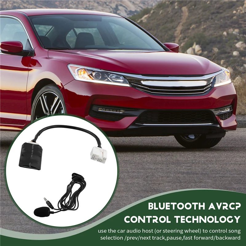 

Precisionn 12V Interface AUX Bluetooth Adapter For Honda Accord 2003-2011 Odyssey 2005-2010 Fit 2006-2011 Car Accessories