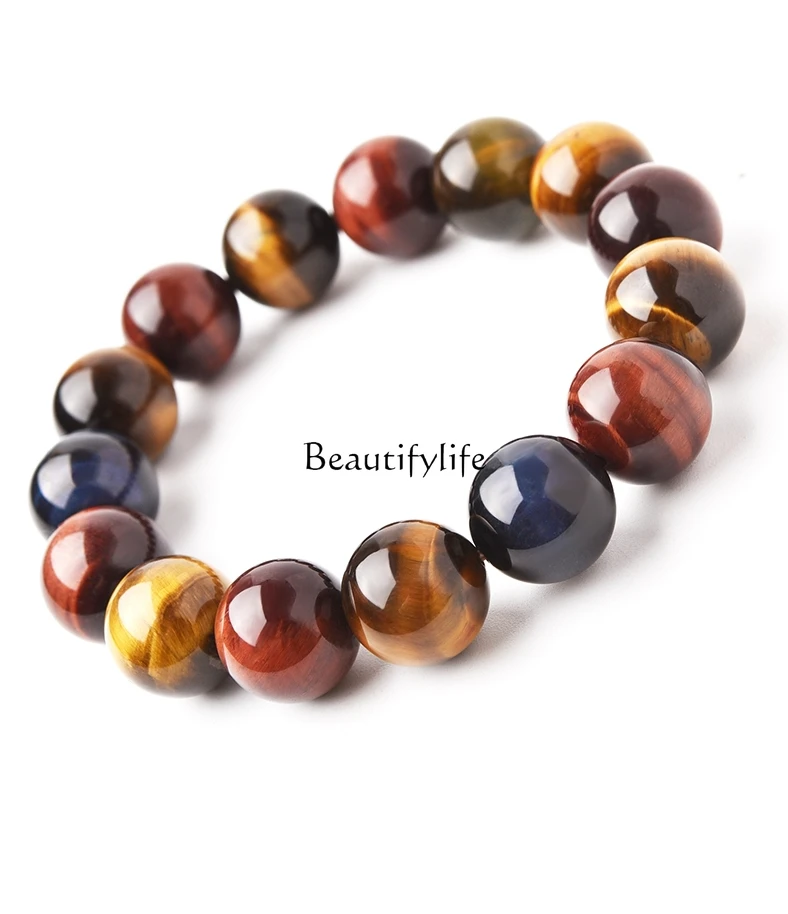 

Natural Colorful Tiger-Eye Bracelet for Men and Women, Scattered Beads, Beaded Bracelet, 6-16mm