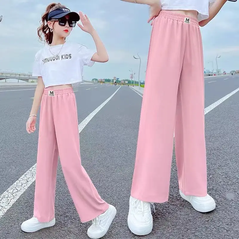 2023 Summer Girls Casual Thin Soft Pant Trousers