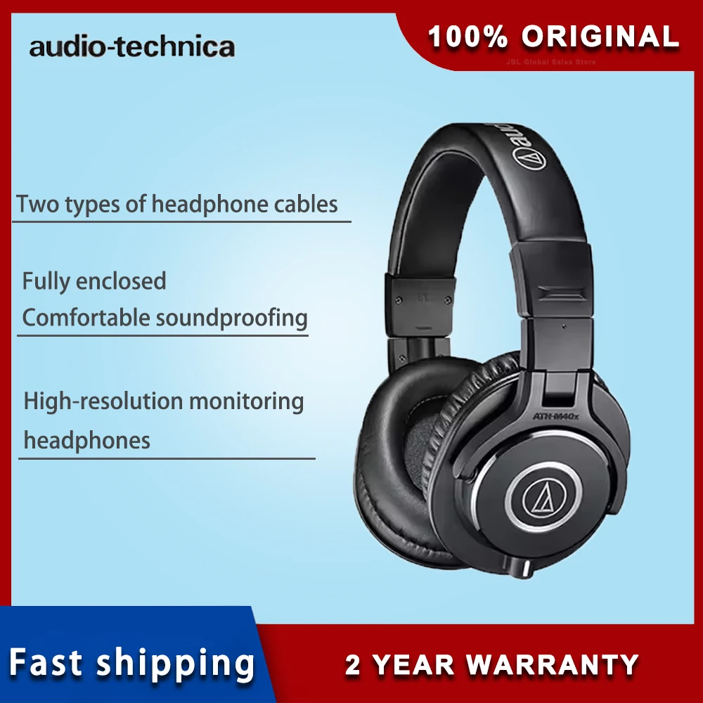 Audio-Technica ATH-M40x Professional Studio Headphones