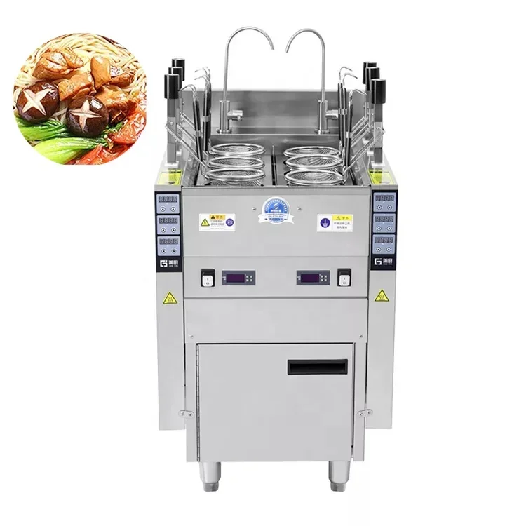 

Automatic Lift Commercial Pasta Noodle Cooking Machine /ga s/electric Italy Pasta Cooker Boiler 1/2 Tanks With 3/6 Baskets