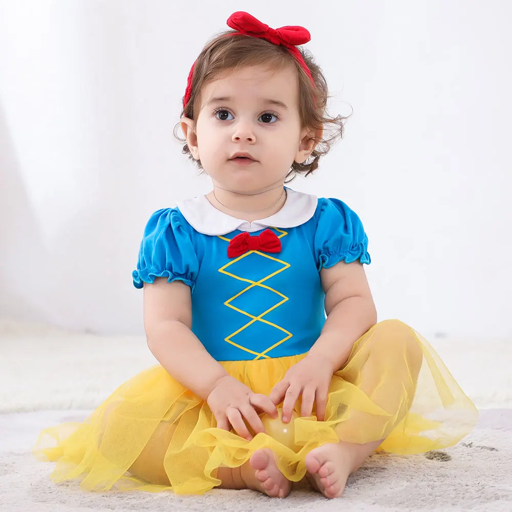 

Umorden Fairy Tales Princess Snow White Costume for Baby Girls 3-6M 6-12M 12-18M Birthday Dress With Headband
