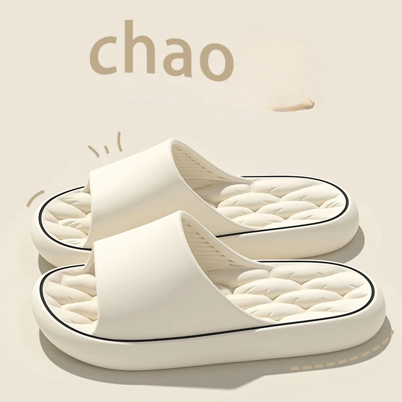 جديد سوبر ضوء النعال الناعمة بسيطة الأزياء الشرائح إيفا الأحذية المرنة أحذية رياضية ملونة في باب الحمام الوجه يتخبط بالجملة