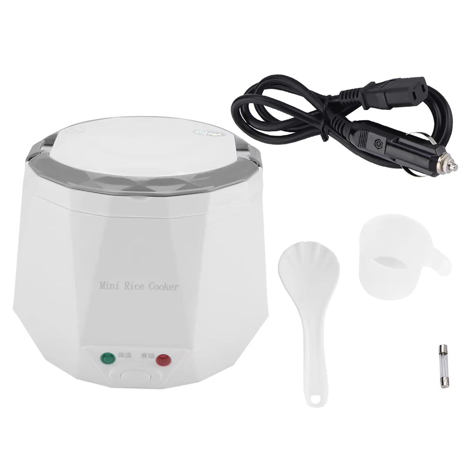 

24V Electric Rice Cooker 1.6L Portable Cooking Pot Multifunctional Food Steamer for Truck Electric Rice Cooker 140W