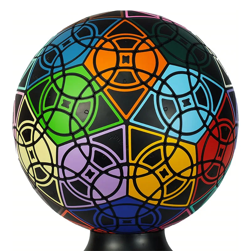 

VeryPuzzle Dirt V 1.0 Угол, вращающийся куб Megaminx с лицом и краем, черная наклейка, сферическая развивающая игрушка неправильной формы