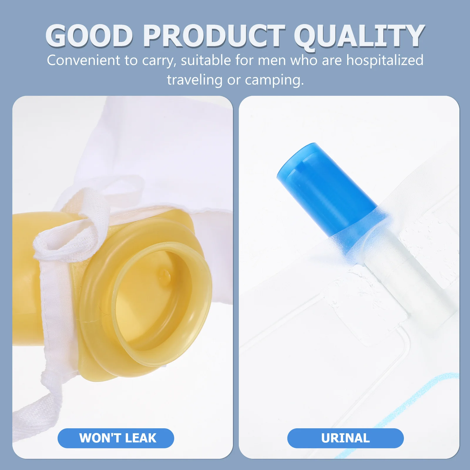 

1Pcs Portable Urinal Bottle Large Capacity Male Urinal Thicken Latex Material Durable Practical Easy Carry Travel Camping