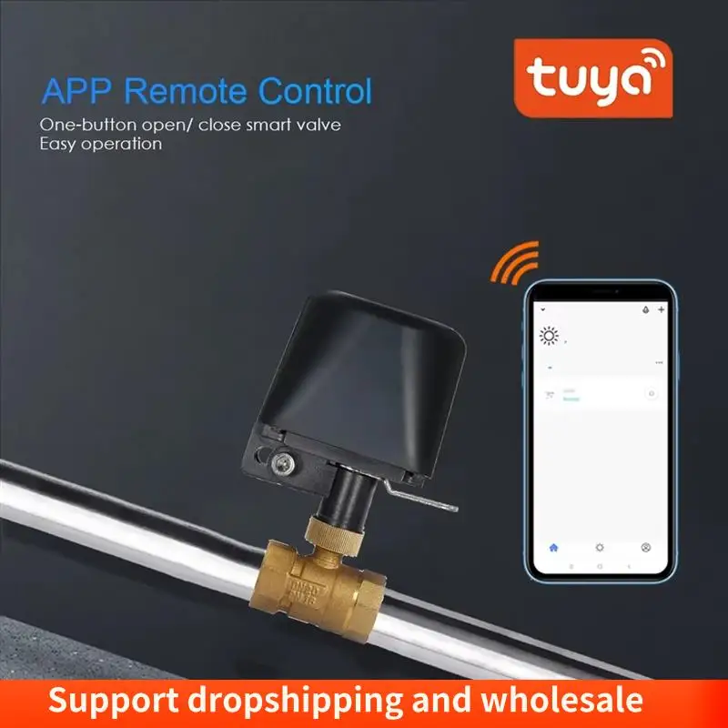 AA86 Tuya умный Wi-Fi водяной клапан Zigbee газовый обратный клапан DN15 беспроводной таймер управления работает + Alexa Google Home