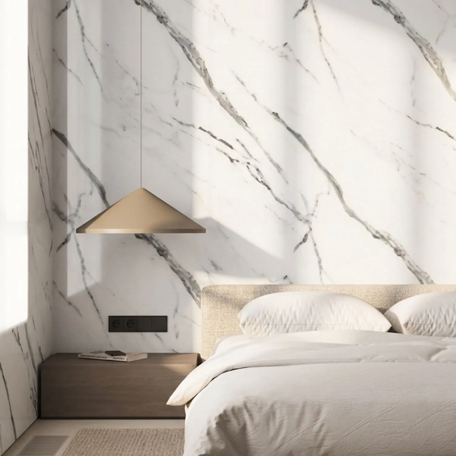 40X300CM 1Roll Waterproof Oil-proof Thickened IXPE Wall sticker Marble Wall Tiles Self Adhesive for Bathroom Kitchen Living Room