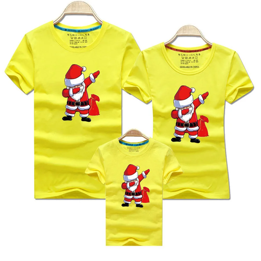 Christmas Family tshirt Matching Outfit Clothes Funny New xmas Mom Dad Kids Me Baby Outfit Mother Daughter Son Girl Boys Clothe