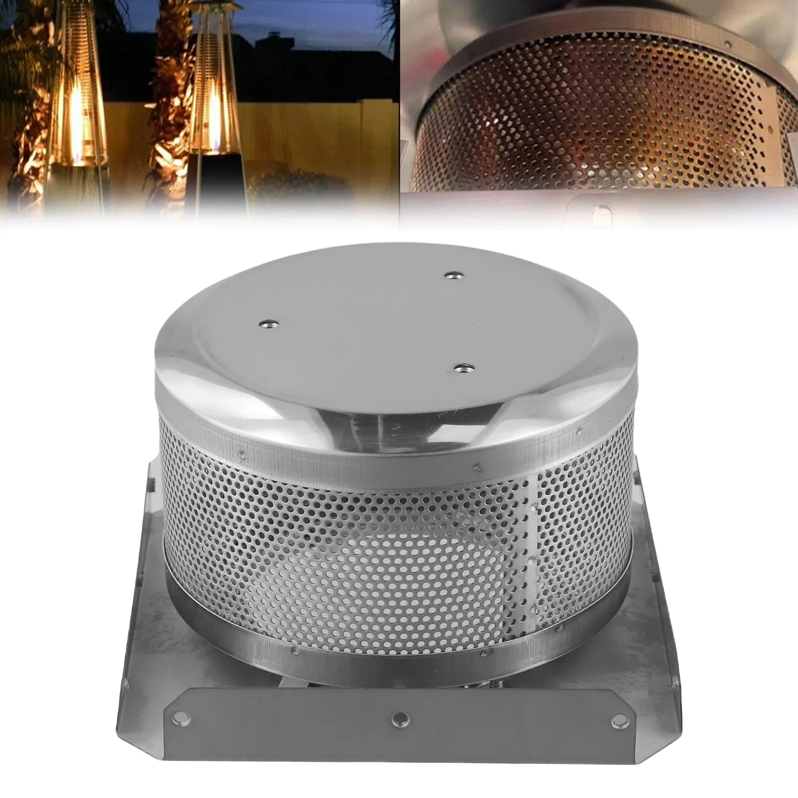 

1pc Stainless Steel Burning Net High Temperature Resistant Combustion Net Outdoor Tower Gas Net Easy Installation