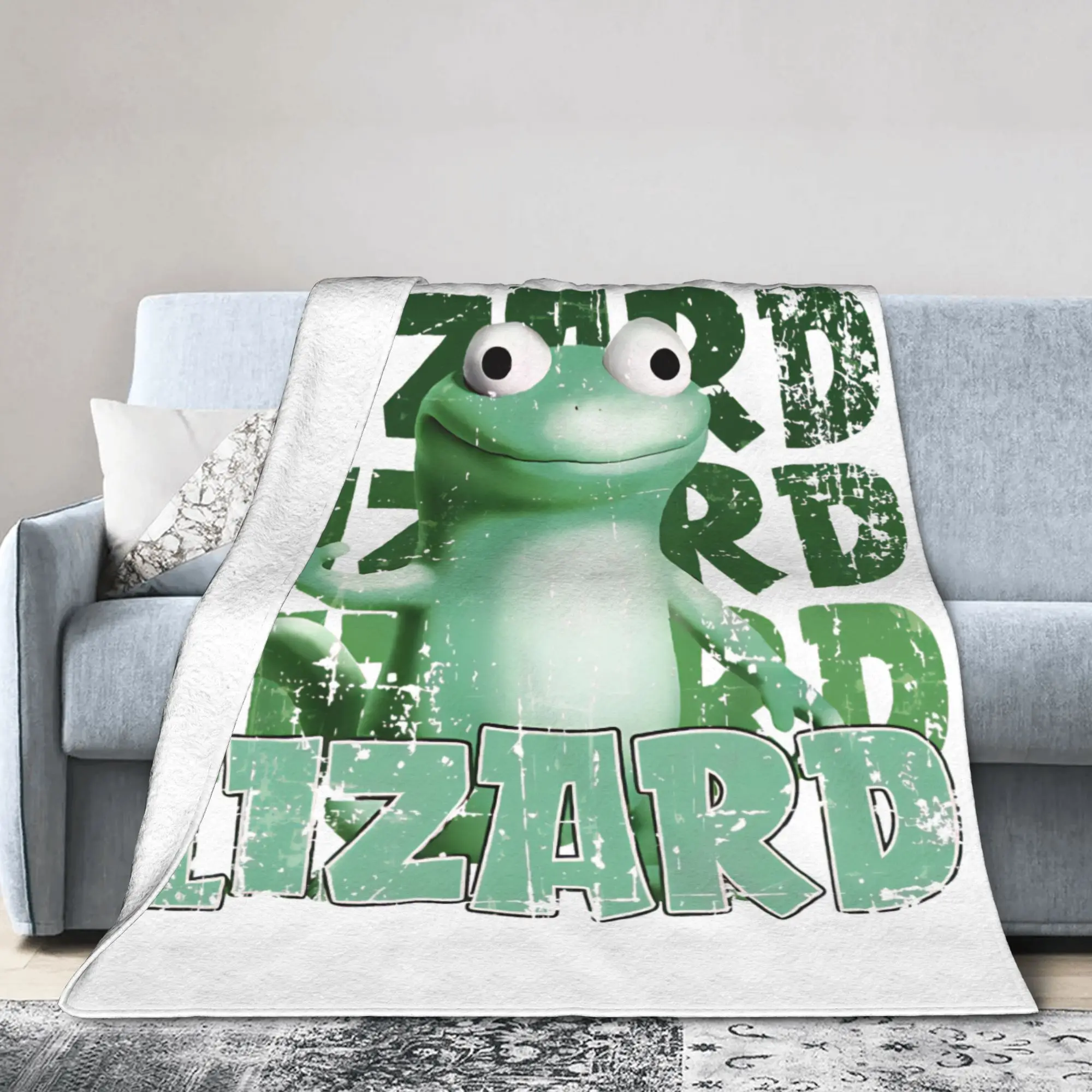 Hoppers Funny Weirdcore Animal Tom Lizard Meme Blankets  Flannel Breathable Throw Blanket for Chair Covering Sofa Decoration,