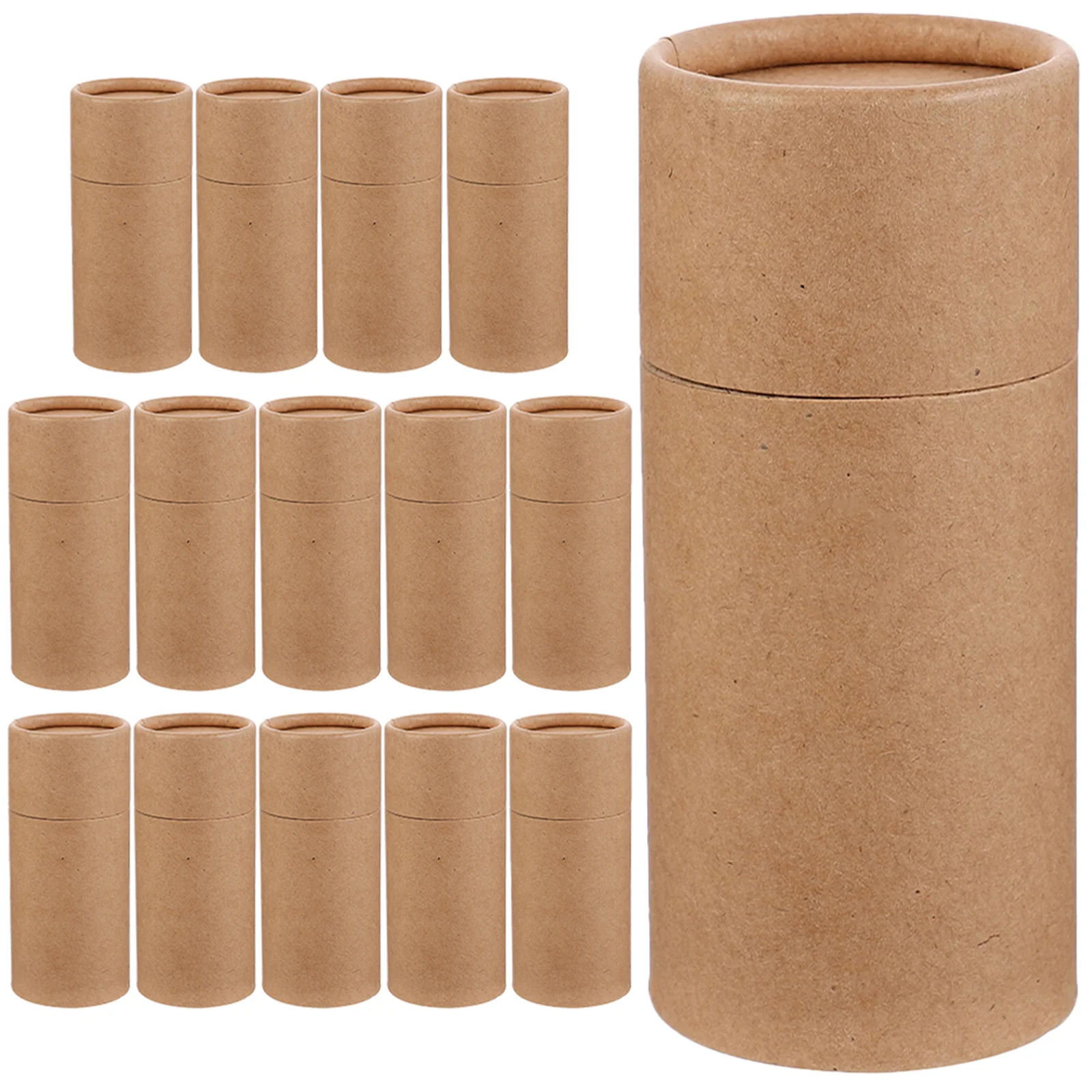 

15Pcs Essential Oil Bottle Packaging Box Cylinder Storage Tube Tea Leaf Paper Jar Portable Gift Container Multipurpose Packing