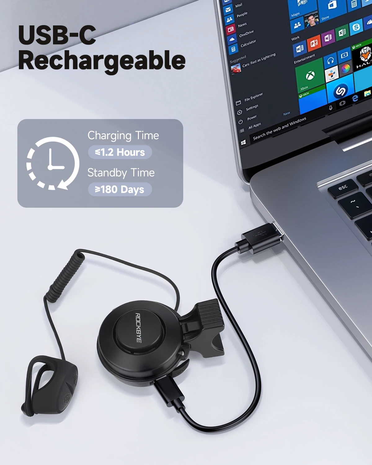 แตรไฟฟ้าสำหรับจักรยาน IP65 กัน - Bell Handlebar Ring บทวิจารณ์และราคา