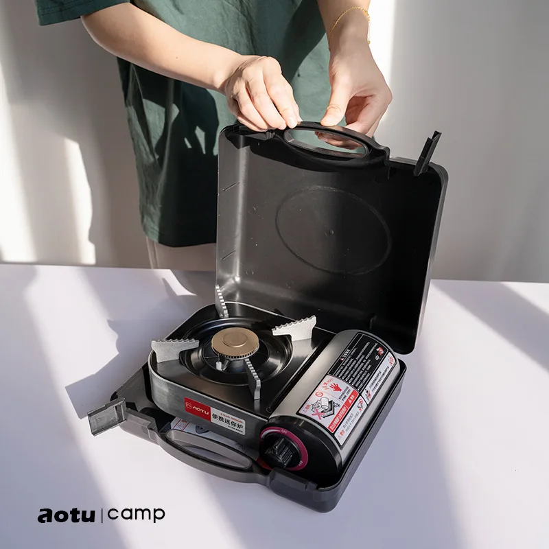 휴대용 스테인레스 스틸 가스 스토브, 여행용 캠핑 가스 스토브, 3 버너 자동, 3500W