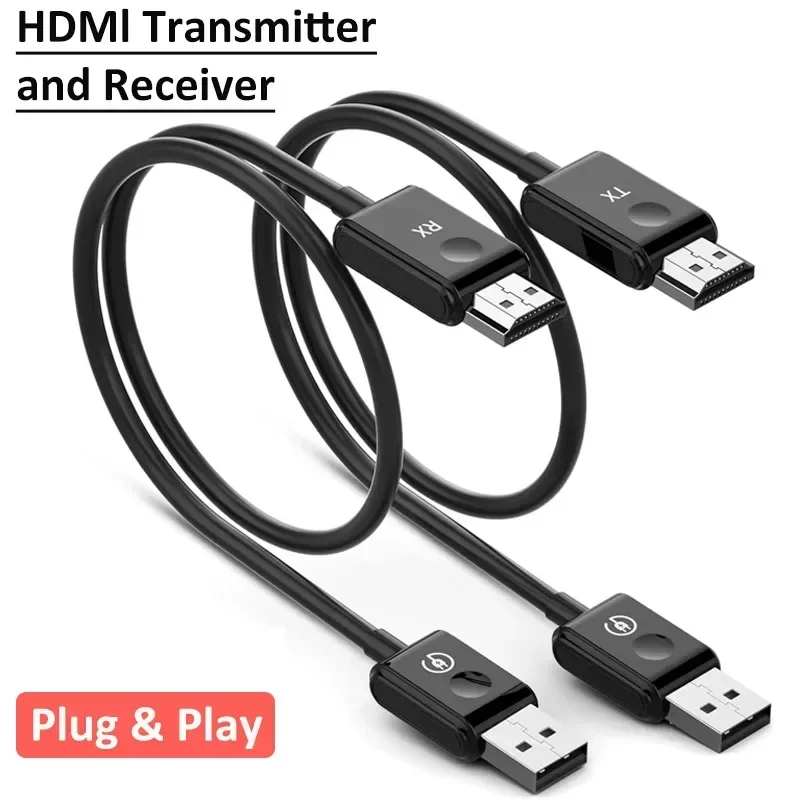 

5G Wireless HDMI Extender Kit 1080P 30M Real Time Video Transmitter Receiver for TV Box Camera PC Monitor Plug Play Zero Latency