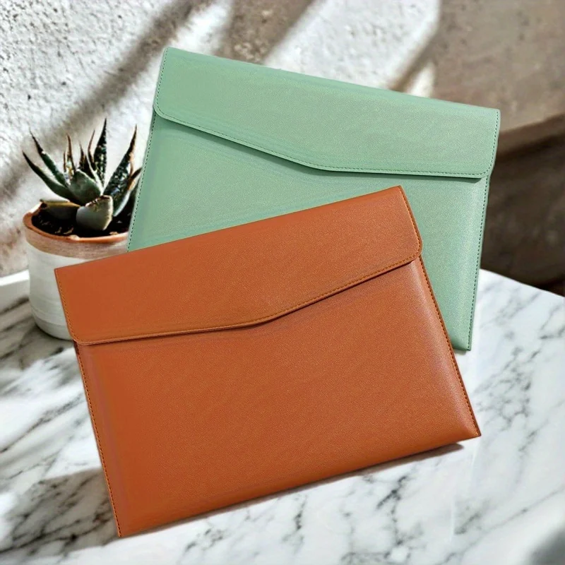 [Stylish Folder] Stylish A4 Folder with Snap Closure|Office Accessories,Smooth Textured Finish,Ideal for Business Professionals.