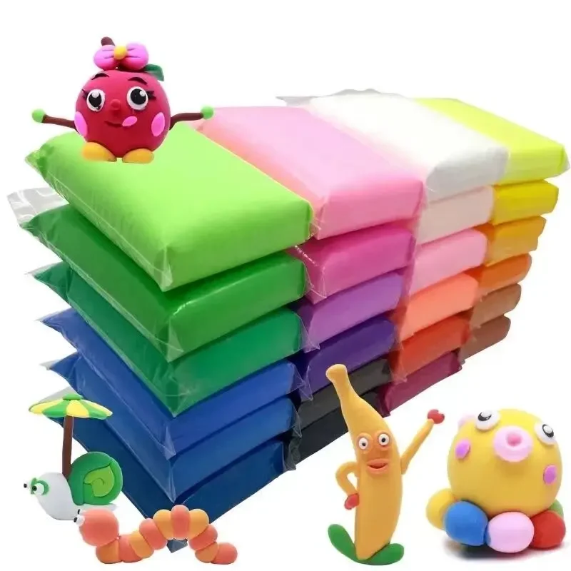 Arcilla seca al aire de 36 colores, arcilla de modelado mágica ultraligera, plastilina no tóxica, juego de masa de juego DIY para niños, regalo de cumpleaños