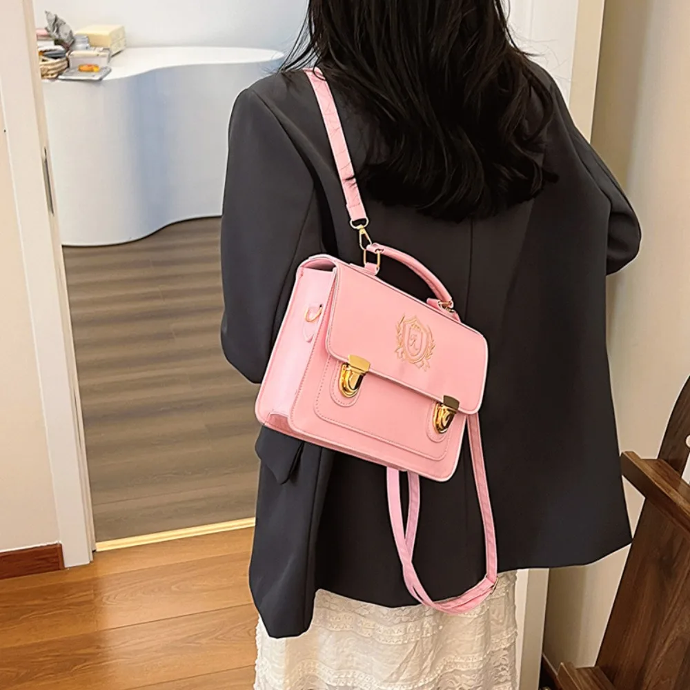 

Mini Backpack Vintage Shoulder Bag All Match Trendy Schoolbags Multifunction Fashion Crossbody Sling Bag Women