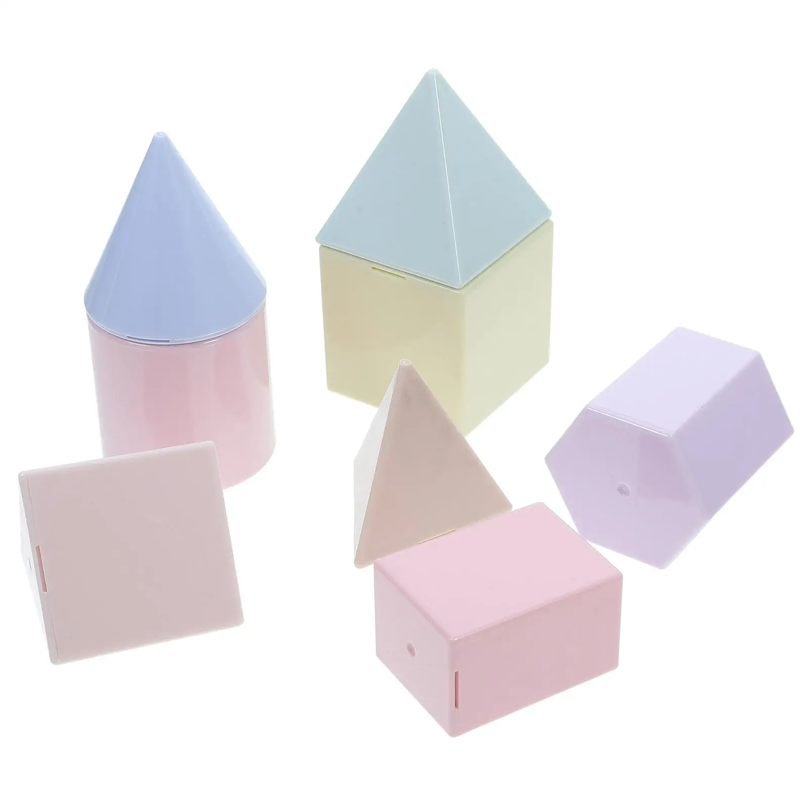 Solid Geometry Teaching Aids Baby Toys Geoboards Translucent Plastic Manipulatives Pupils