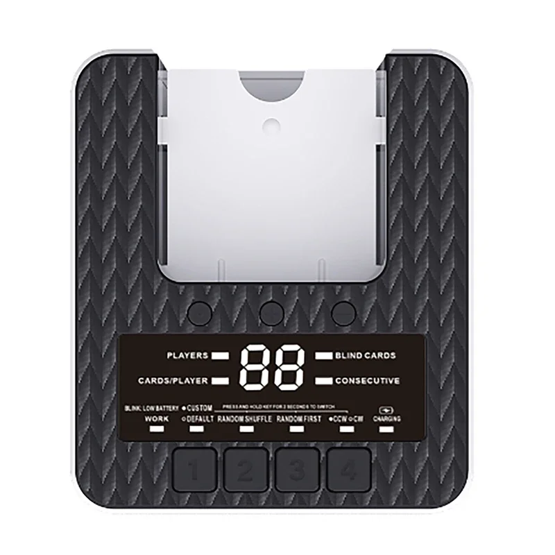 Rechargeable Card Dealer Automatic Card Dealing Tool 2 Decks Playing Cards Dealer Machine for Home Entertainment and Card Rooms